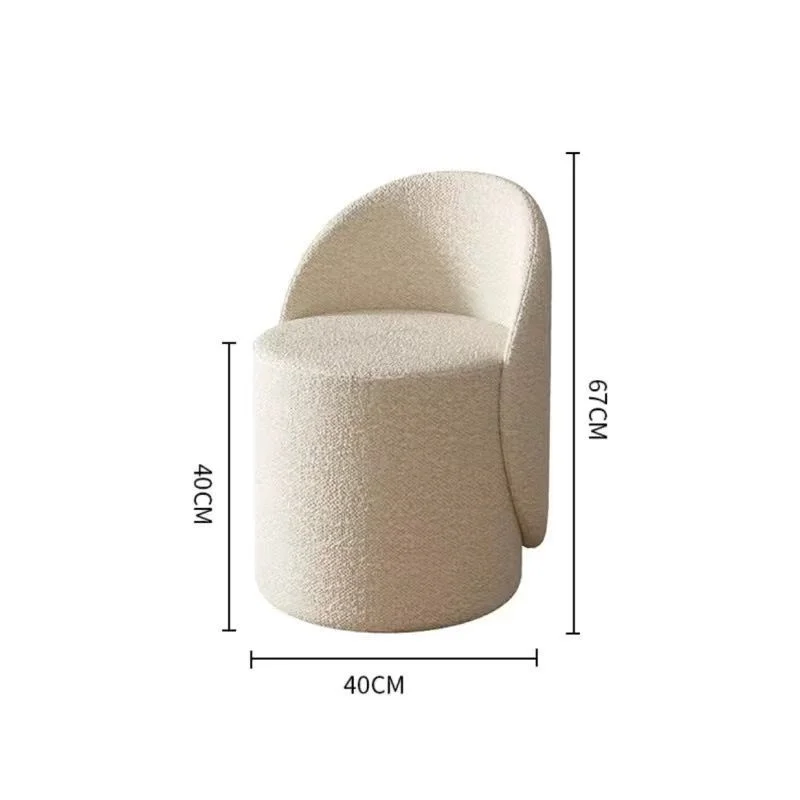 2024 Nordic Minimalist Style Make Up Chairs With Rotatable Backrest And Comfortable Waist Suitable For Bedrooms And Living Rooms