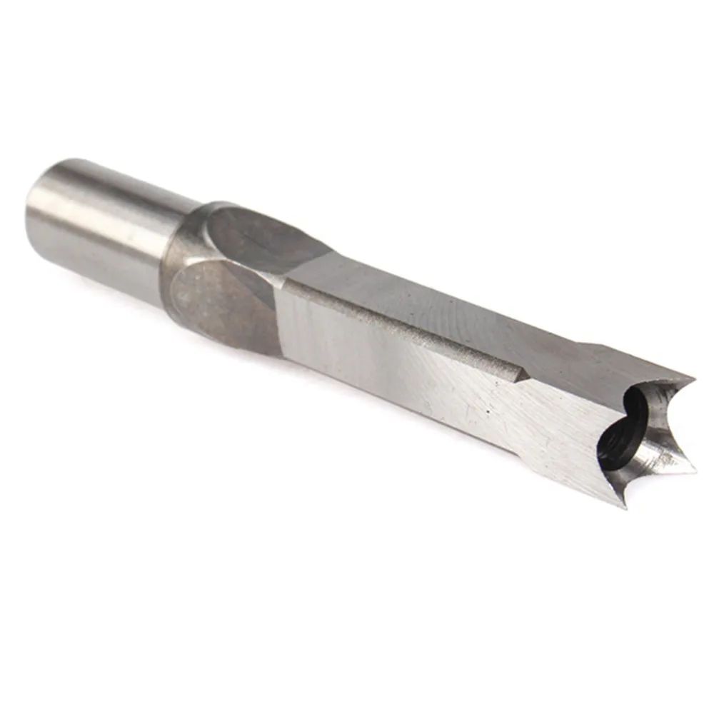 12.5mm Size Square Hole Drill Bit 1/2 Inch Shank Hollow Chisel Design Hollow Chisel Mortiser Spur Cutter Edge High Carbon Steel