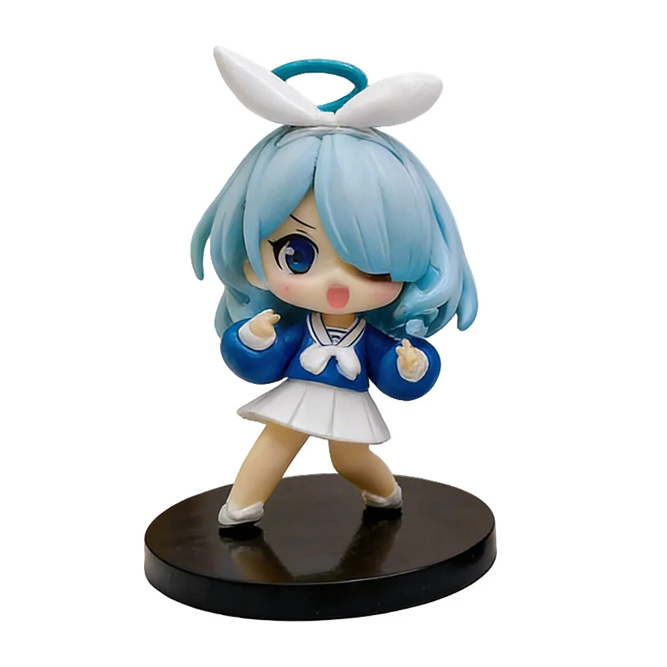 Blue Archive The Animation Q-version Figure A.R.O.N.A Anime Periphery Kawaii Sitting Toys Car Decoration Model birthday gifts