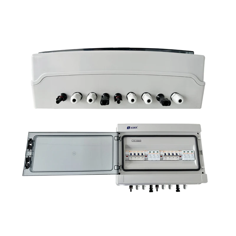 ZCEBOX DC Combiner Box 1000 В 25 А 2 в 2 выхода 2 струны Pv Combiner Box Продукты солнечной энергии для системы солнечной энергии
