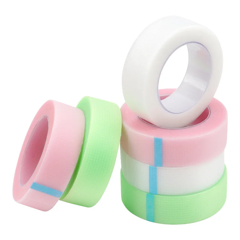 2 Rolls Isolation Lashes PE Tape Eyelash Extension Under Eye Pad Tape Grafting False Eyelash Tape Adhesive Makeup Tools