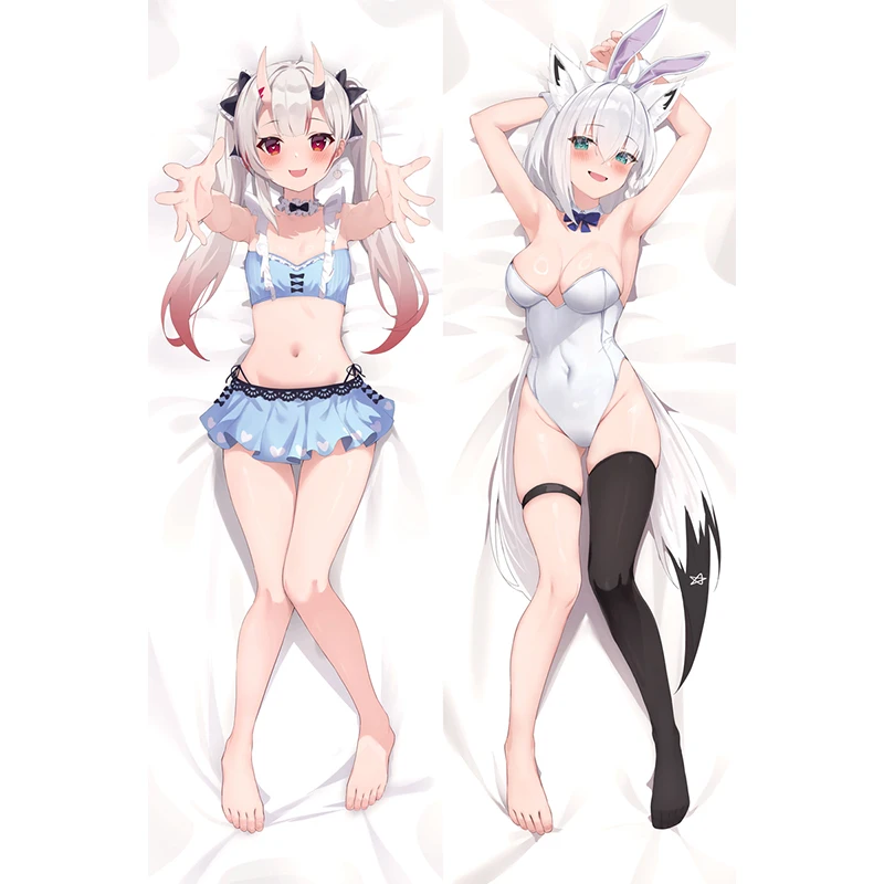 

Anime Dakimakura Pillow Case Fate Sexy and Busty Nakiri Ayame Double-Sided Halloween Decoration