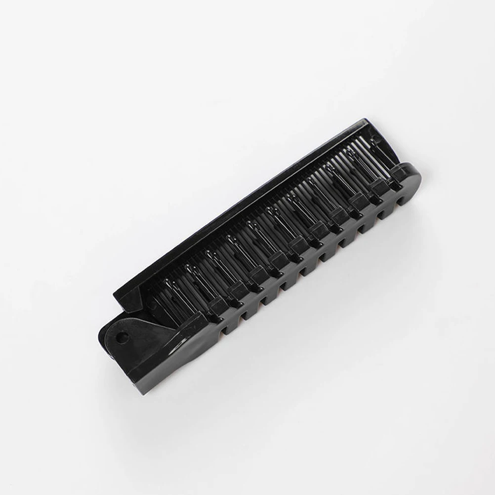 

3 Pcs Combs Portable Anti-static Hairbrush Pocket Black Folding Travel Size Miss