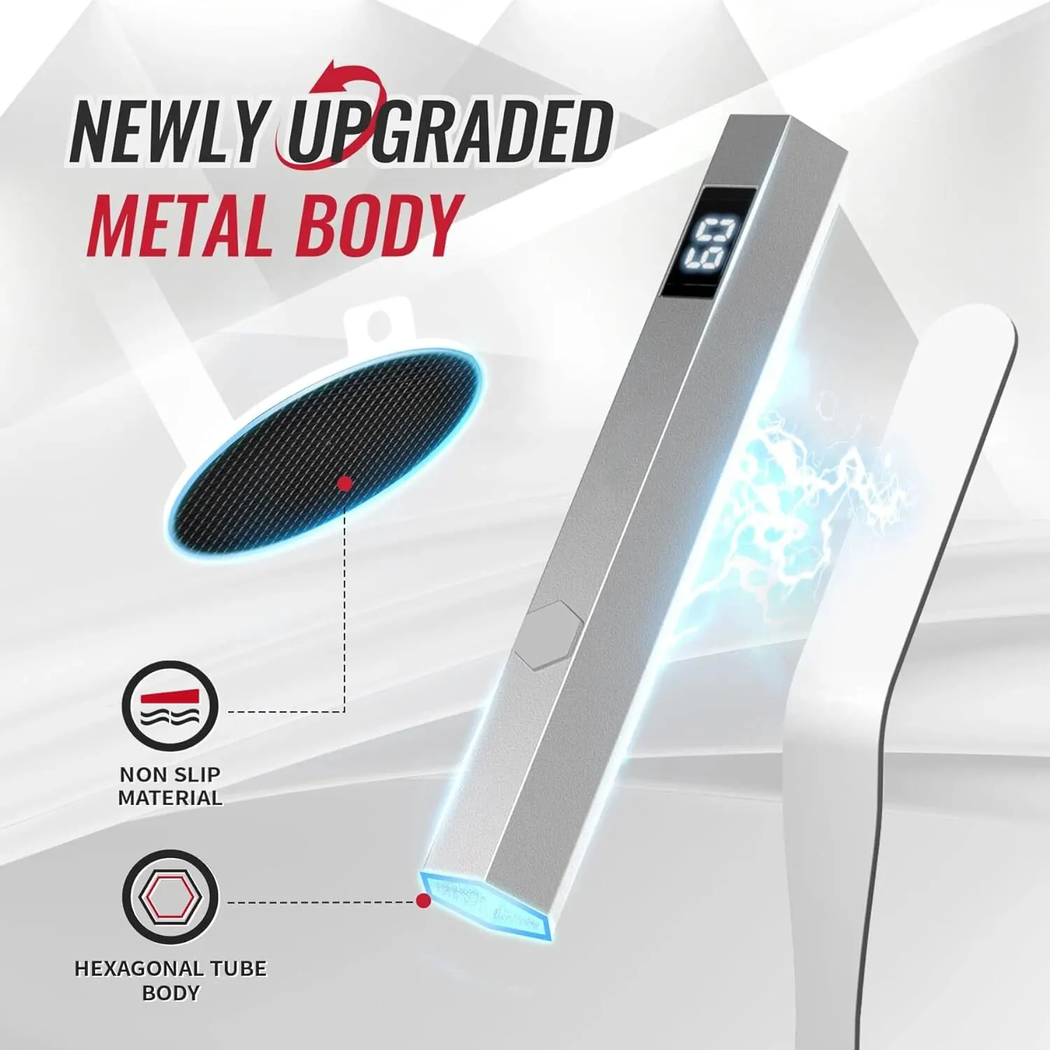 مجفف أظافر صغير محمول بالأشعة فوق البنفسجية ، ضوء LED بالأشعة فوق البنفسجية ، دوران الأظافر ، مصباح لطلاء الجل ، حامل مغناطيسي ، تجفيف سريع ، محمول باليد #4