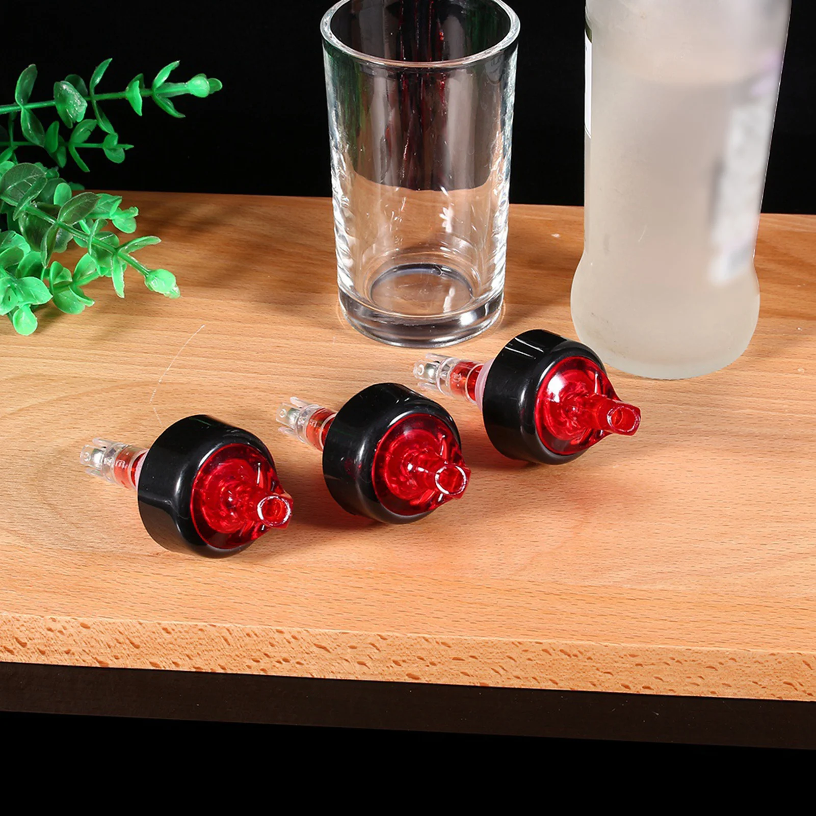 30ml Plastic Measured Pour Spout Shot Measure Liquor Bottle Pourer for Bar Home Spirit Wine Dispensing