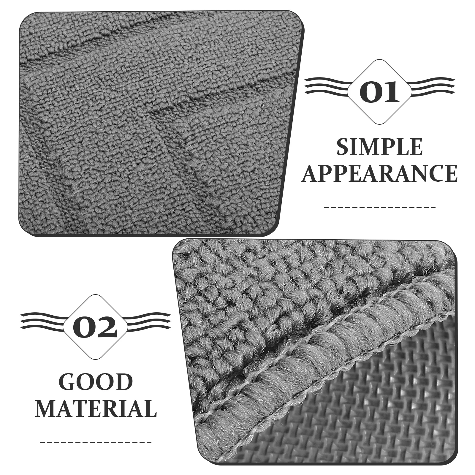 

Absorbent Kitchen Rug Non-Slip Lightweight Washable Floor Mat Practical Decorative Ground Pad for Dining Room Living Room