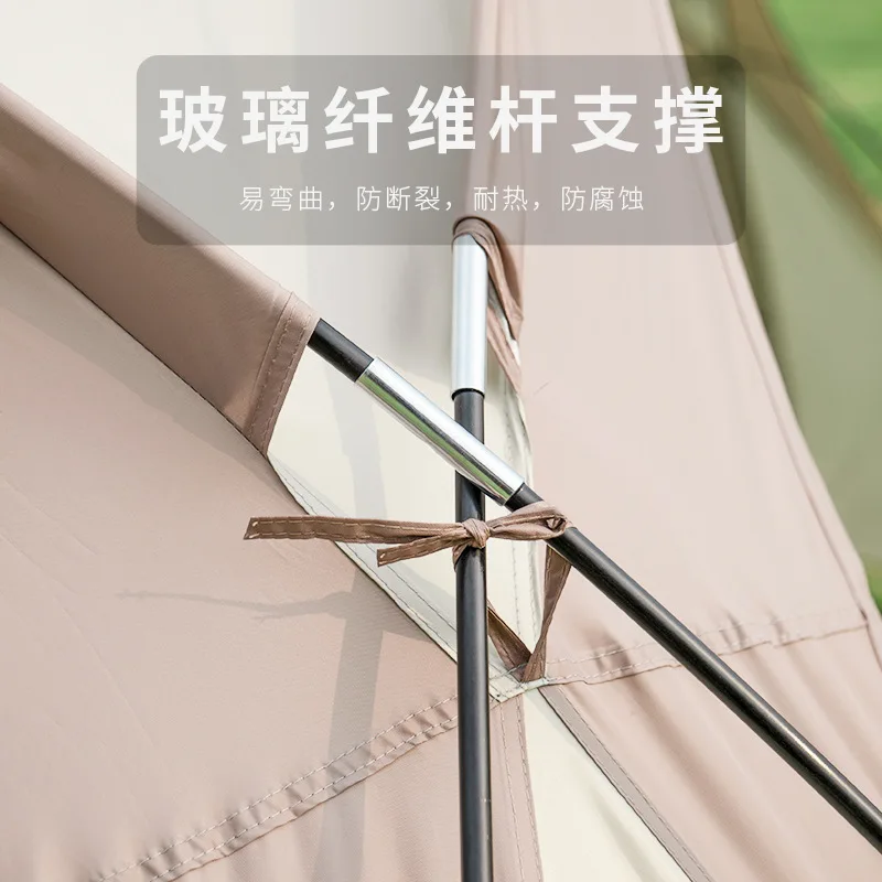 Dome-type canopy tent multi-person large awning sun protection outdoor camping weatherproof folding equipment