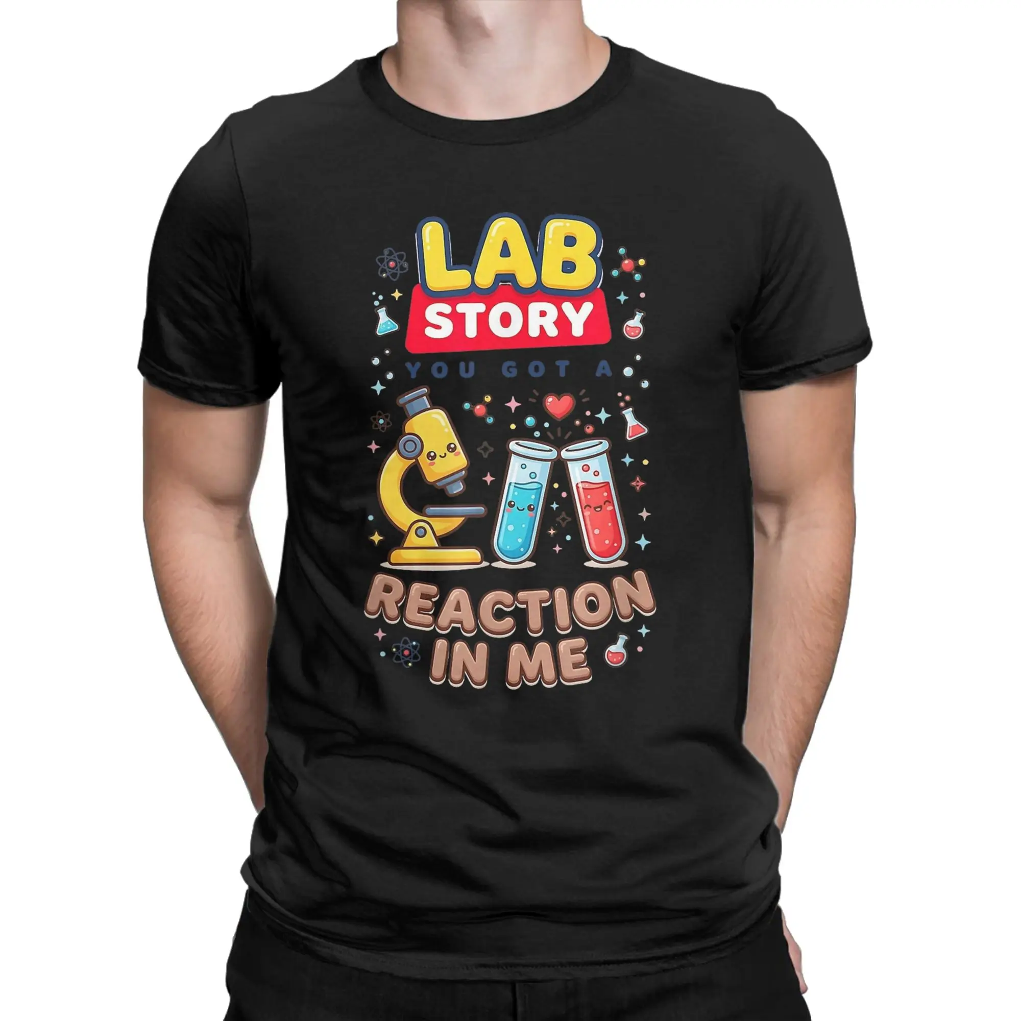 Men T-Shirts 2026 Lab Week Medical Lab Technician Novelty Pure Cotton Tees Short Sleeve  T Shirts Crew Neck Clothes Plus Size