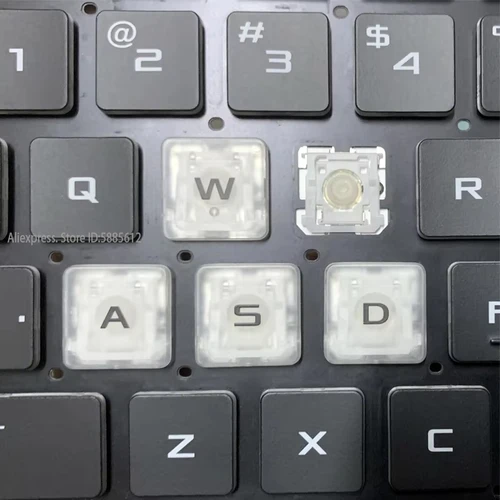 Imagen 1 del producto Tecla de repuesto para ASUS TUF Gaming FX504 FX504G FX504GE FX80 FX505 FX505D FX705 FX705DY FX705DT con mecanismo de tijera