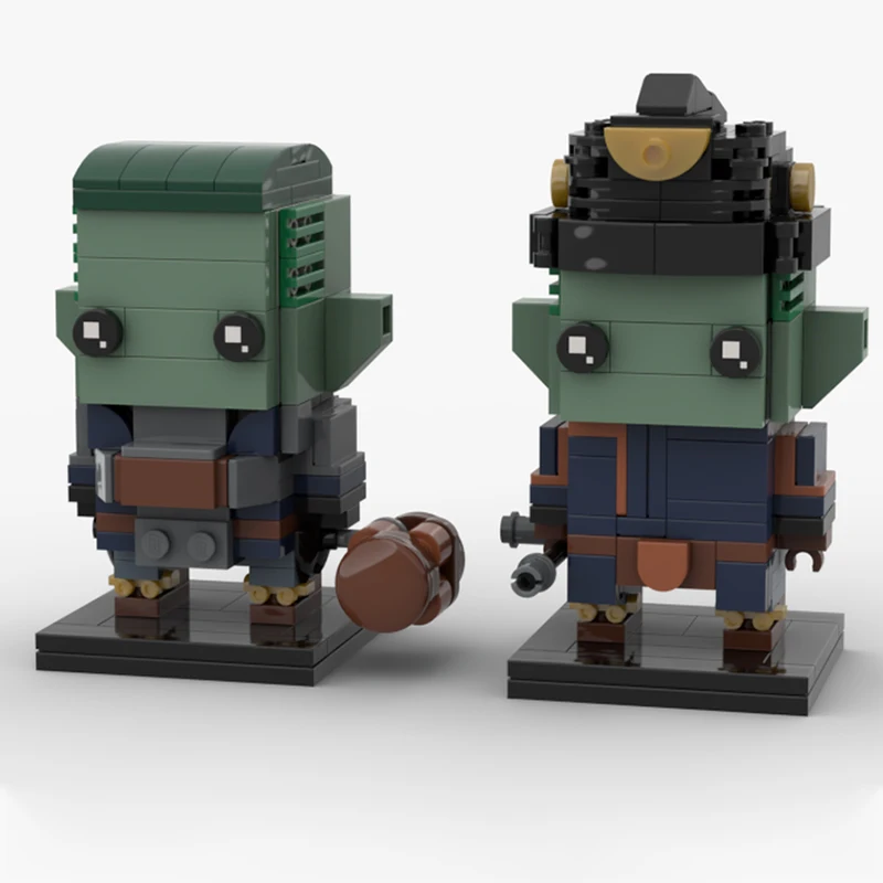 

343PCS MOC Arcane Serieses Steb Brickheadz Steampunk Style DIY Model Building Blocks Birthday Toys Gift