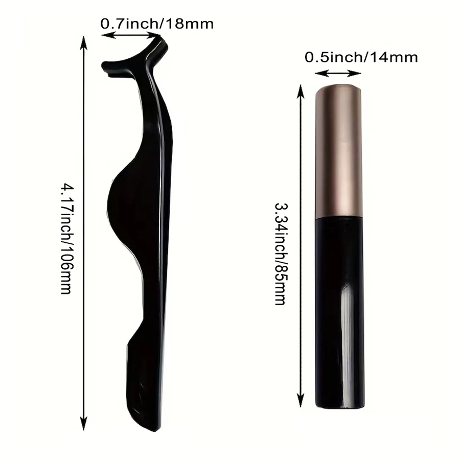 R1: El termo "Eyeliner" debe traducirse como delineador de ojos. Lápiz delineador de ojos magnético, 3 pares de pestañas postizas, volumen y rizo, larga duración.