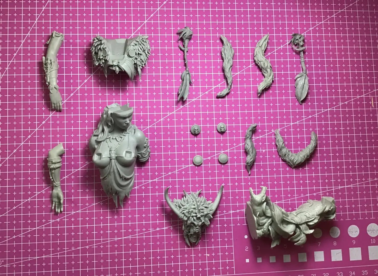 1/9  Resin Model Bust GK， Unassembled and unpainted kit