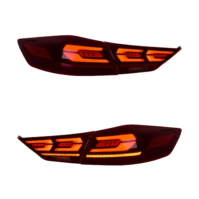 2 Pieces LED Rear Lights for Elantra 2016-2019 Clear Lens 12V Tail Light Upgrade with Turn Signal Indicators Taillight