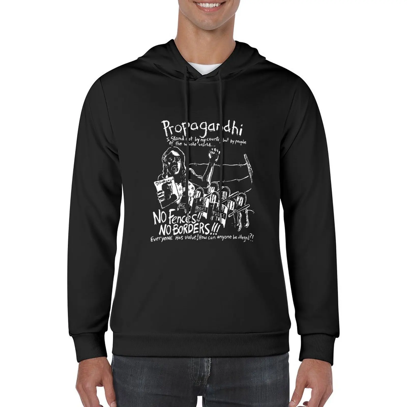 PROPAGANDHI BAND هوديي معطف رجالي ملابس للرجال الملابس الكورية الرجال ارتداء رجل هوديي