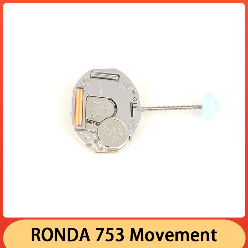 Brand New Imported Swiss RONDA 753 Movement Three Hands Quartz Movement Electronic Movement Stable Quality With Battery