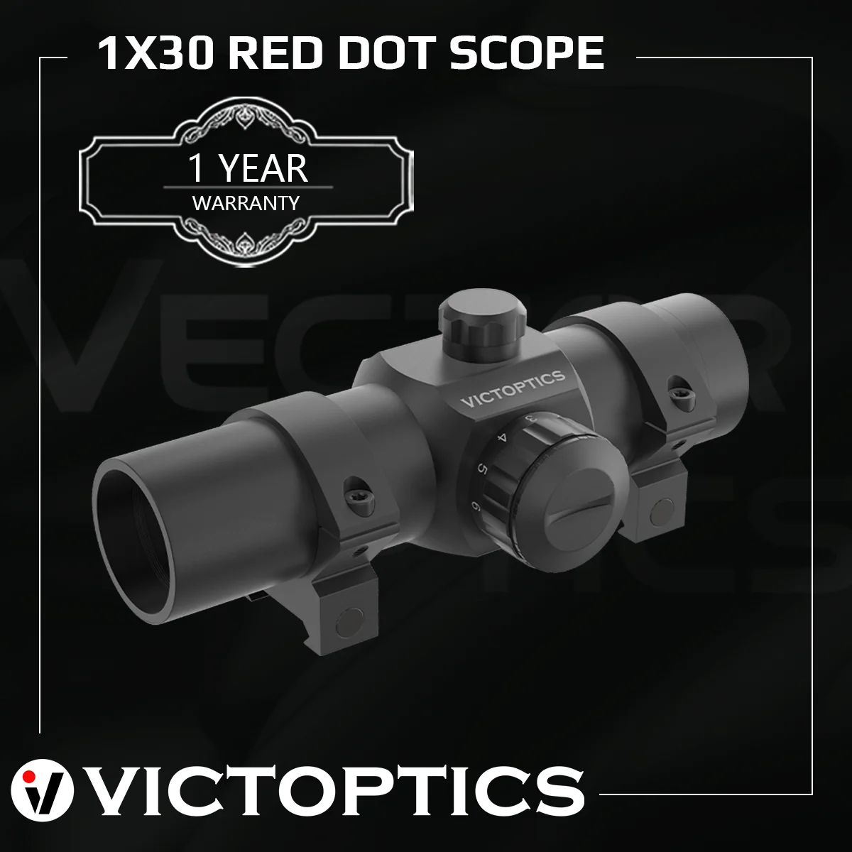 Victoptics 1X30 Red Dot Sight Tactical Adjustable Scopes Hunting Shooting Airsoft Sight Metal Optical Hunting Riflescope