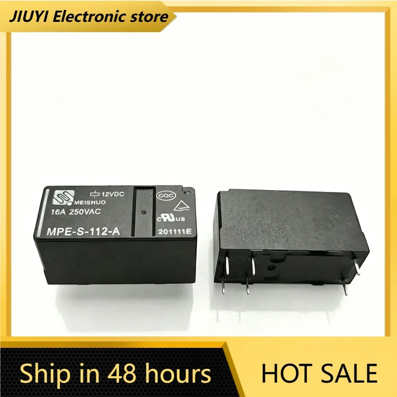 12VDC Coil 4 Pin Normally Open PCB Relay MPE-S-112-A 16A 250VAC Household Equipment Control Switch Relay