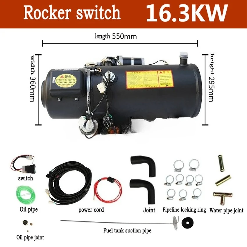 Car Heater 16.3KW Air Diesel Heater Engine Preheater Diesel Car Truck Preheating Water Heating Machine 12V 24V