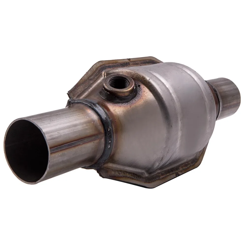 

1PC 2" Inlet/Outlet Universal Catalytic Converter + Heat Shield Length 13" 53004