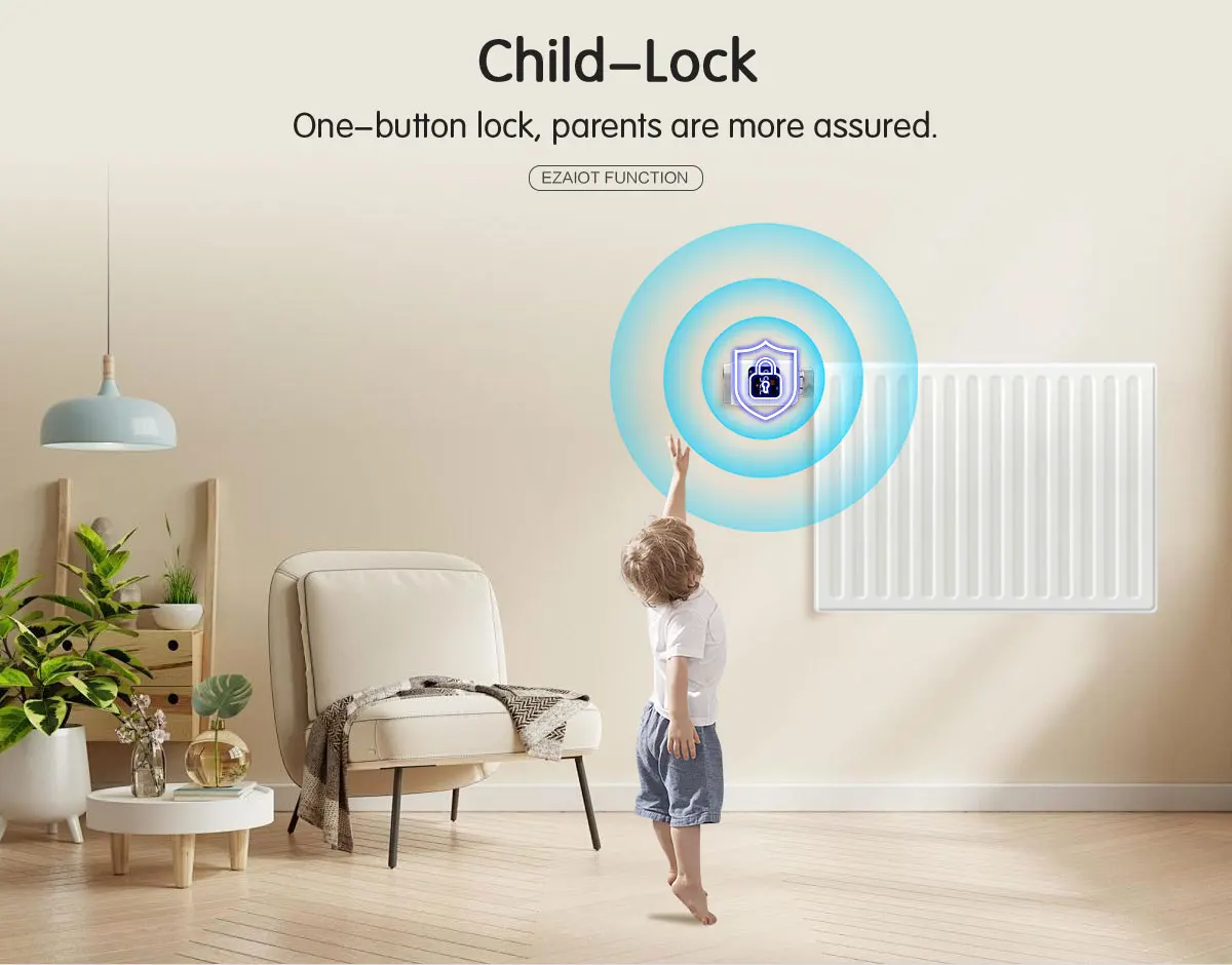 WLAN-Thermostatventil Tuya Smart TRV Programmierbarer Stellantrieb Thermostat Temperaturregler Alexa Google Home – Detail 10