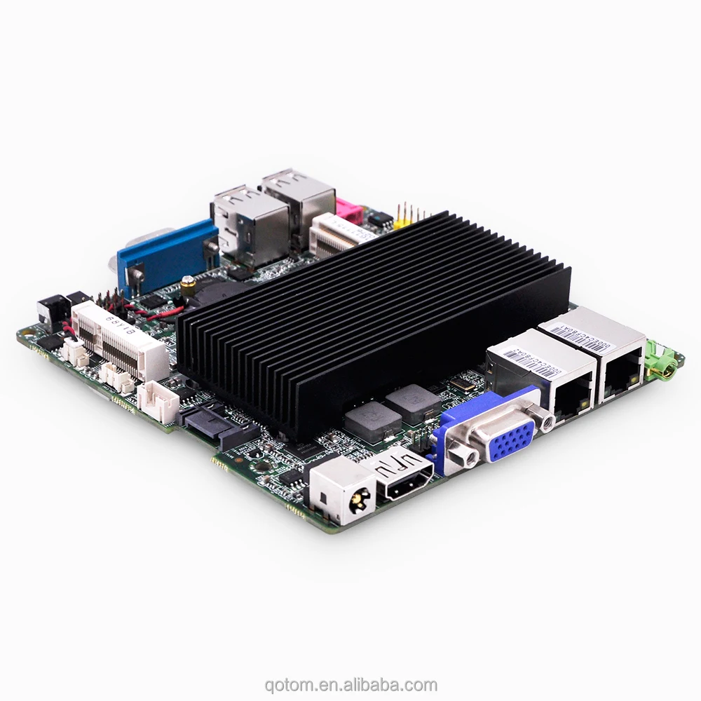 لوحة LAN Mini ITX مزدوجة 12 * 12 سم لوحة رئيسية لسطح المكتب ثنائية النواة بدون مروحة X86 #4