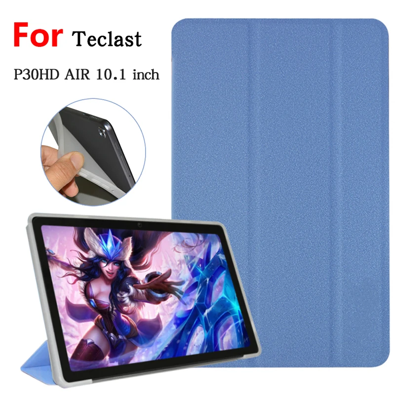 Teclast P30 에어 10.1 인치 태블릿용 케이스, 최신 TPU 소프트 쉘 커버, 스타일러스 펜 