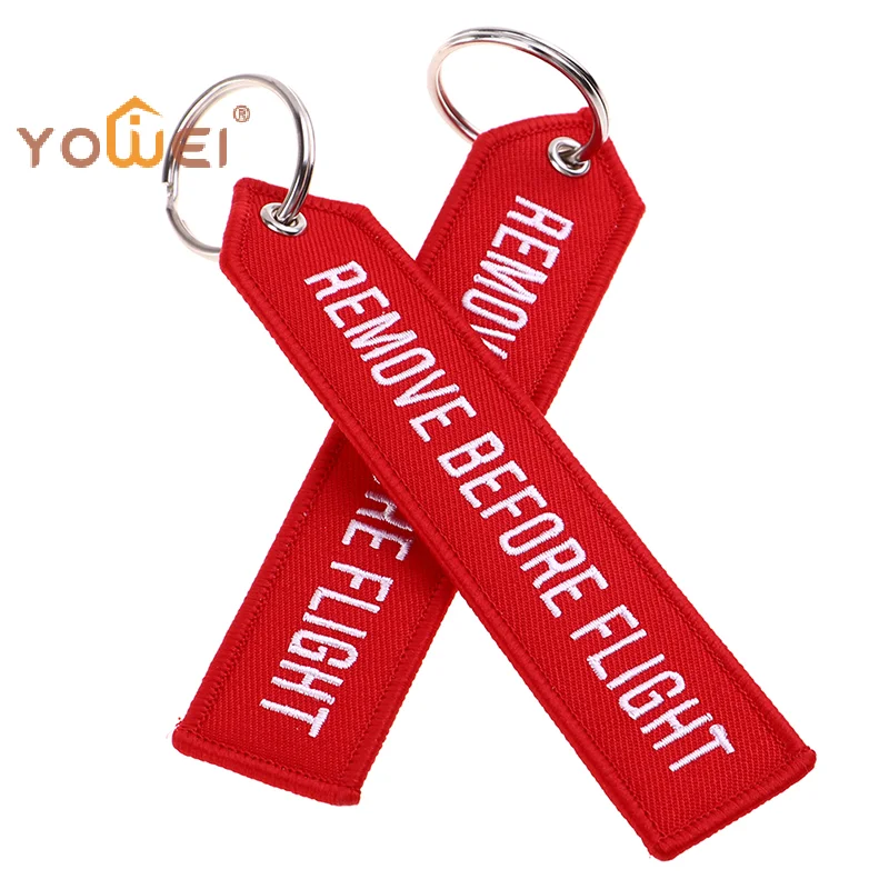 Remove Before Flight Lanyards Keychain Strap for Card Badge with Key Ring for Gym Office and Outdoor Badges