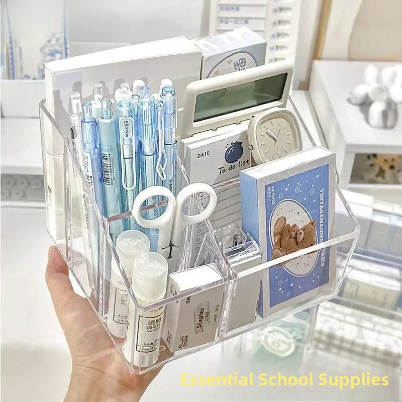 新学期必需品-学生寮用品-ペンホルダー収納シリンダー-高校生-中学生-大学生向け