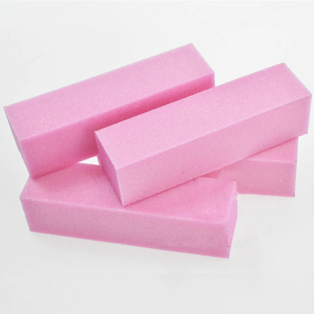 

1 set Pink Nail Art Buffer Sanding Block Buffs Professional Nail Files Polishing Tools Pedicure Manicure Accessories Kits BETR05