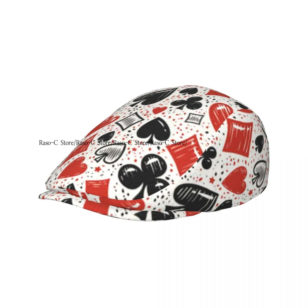 Adult Flat Cap Suits Abstract Casino Poker Unisex British Style Newsboy Cap Ivy Peaked Hat Casual Outdoor Driving Beret Hat
