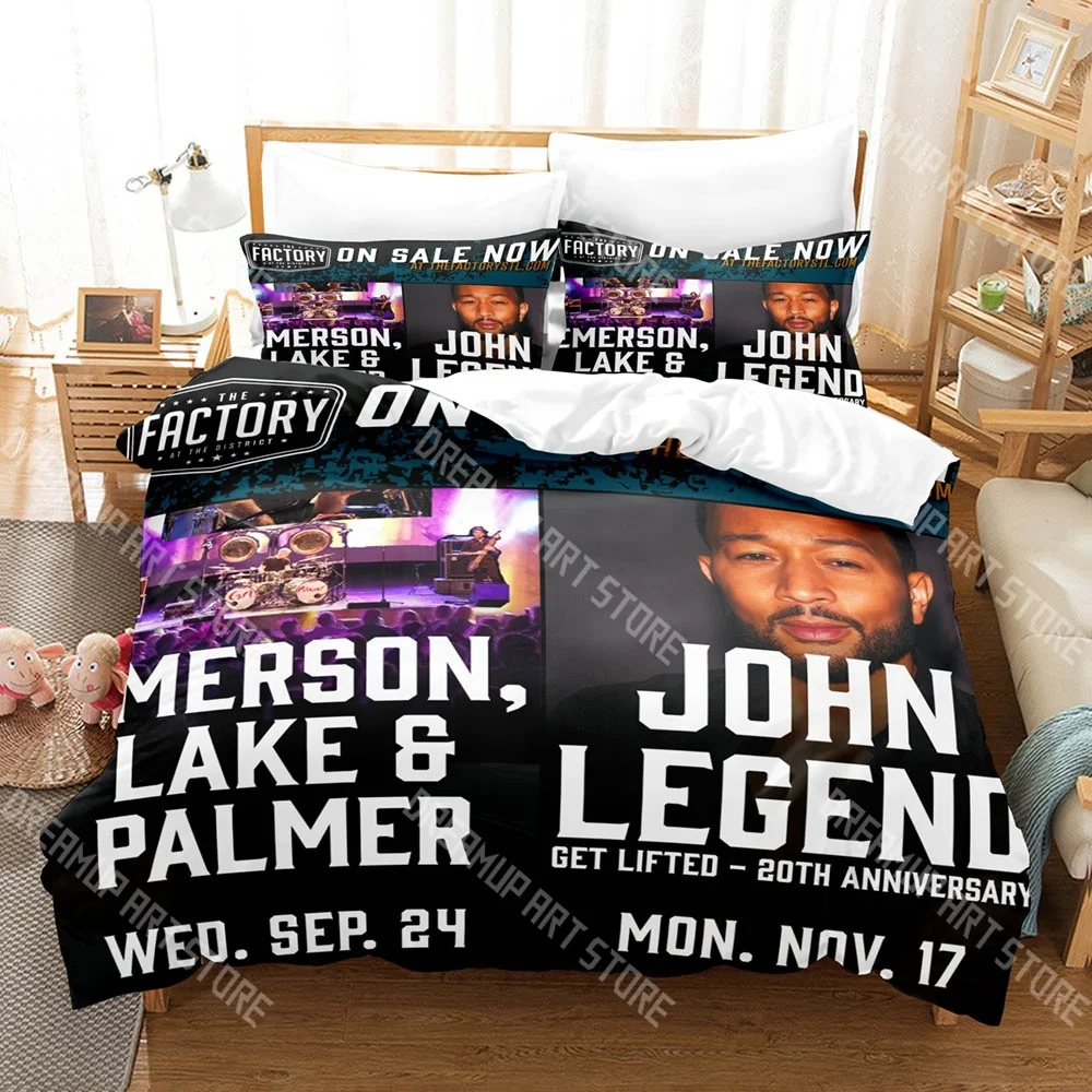 

John Legend Get Lifted 20th Anniversary Tour Bedding Set Single Bed Set Adult Kid Bedroom Duvetcover Twin Full Queen King Size