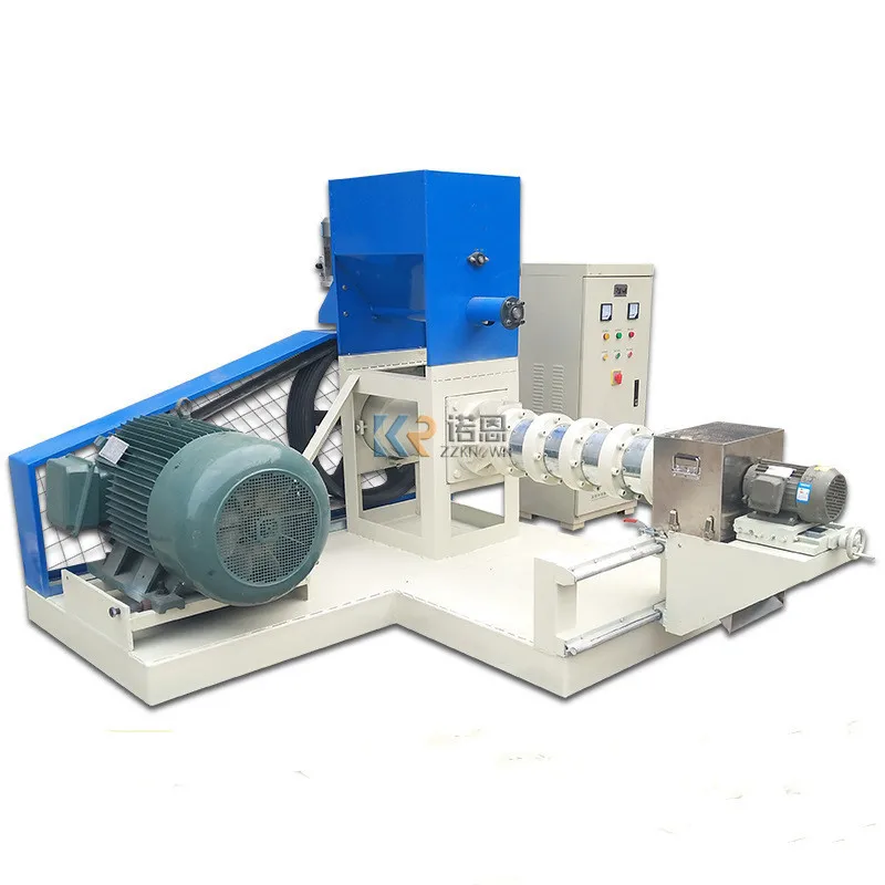 800 kg/h durável flutuante peixe extrusora de alimentos para animais de estimação linha de produção portátil máquina de processamento de pellets de ração animal para venda