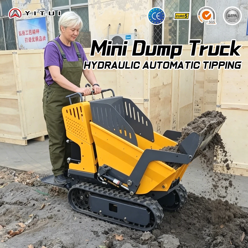 

Premium Quality Customized Mini Dumper Tracked Mini Tipper Truck Stable Speed Transport Vehicle For Reservoir Slope Earthwork Co