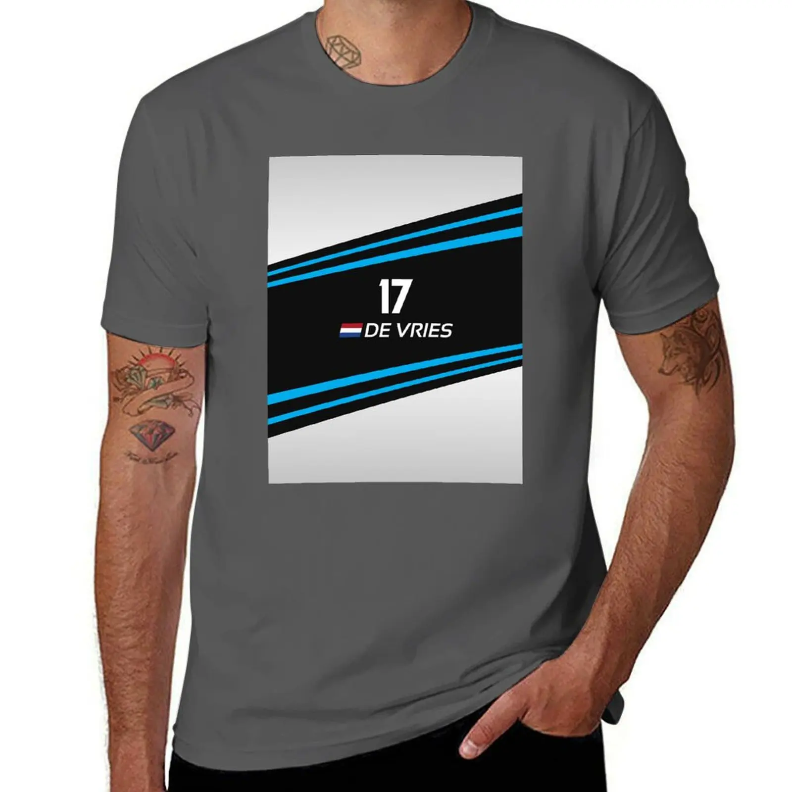 الفورمولا E 202122 - 17 دي فريس تي شيرت رجل تي شيرت للرجال عادية أنيمي تي شيرت للرجل تي شيرت للرجل القطن تي شيرتات عجيبة #1