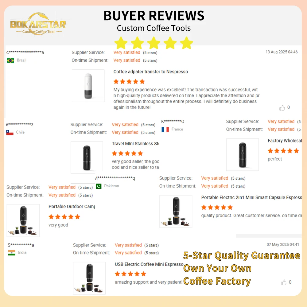 Professional Manufacturer Portable Stainless Steel Base Height Adjustable Electric Smart Coffee Fully Automatic Sensor Tamper