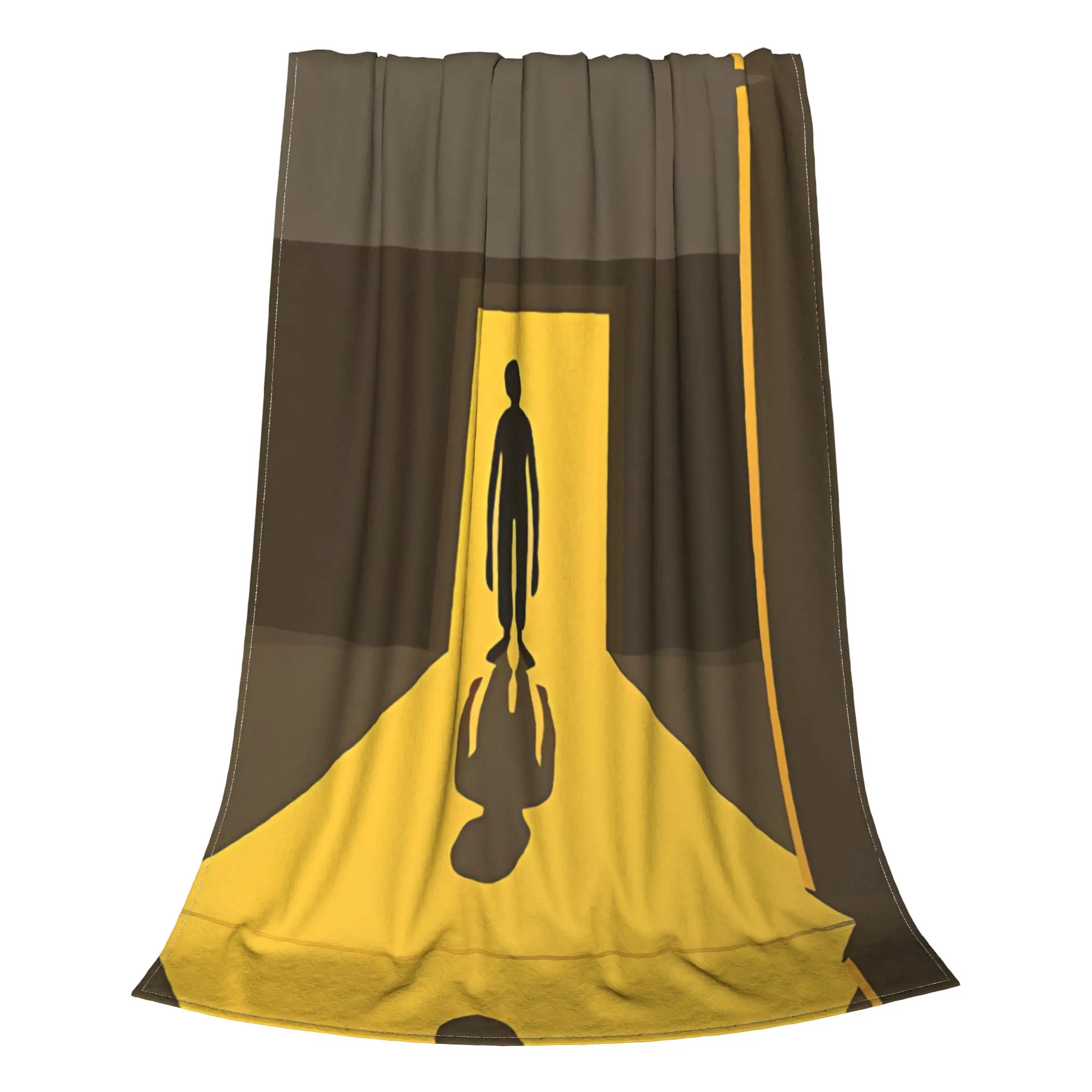1PC Home Cutecore A Figure In The Room Backrooms Blanket Super Cosy Plush Home Living Room Sofa Halloween