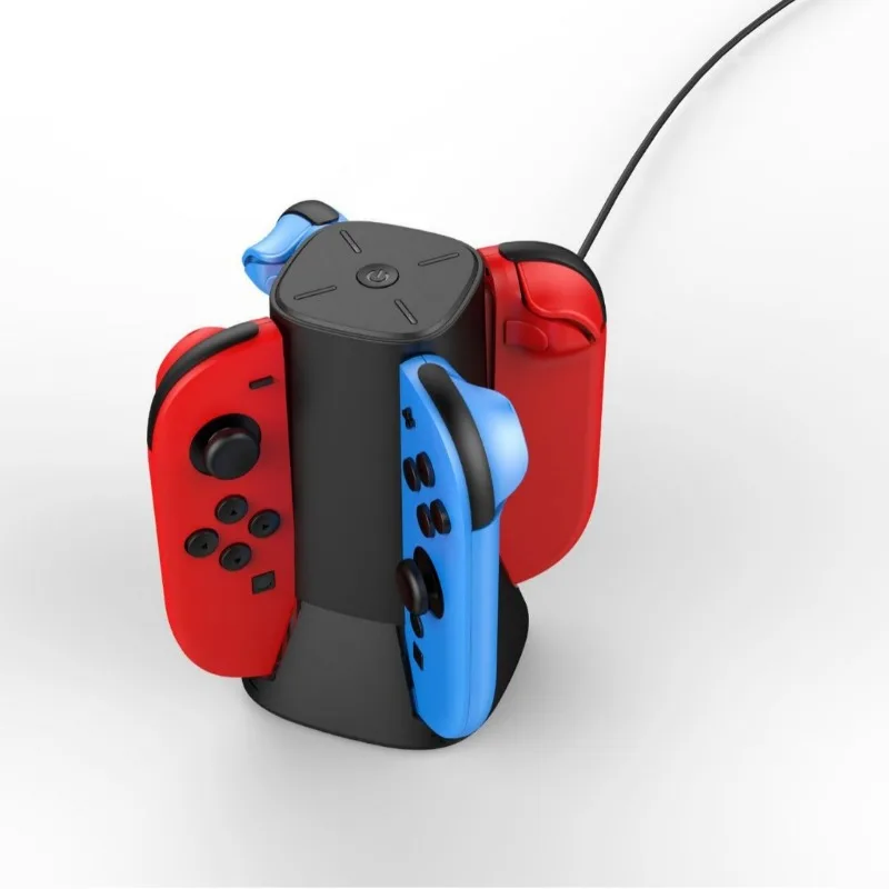 For Switch 2 Charging Base Gaming Controller Charger for 4 Joycon,Charging Dock with Charger Indicator