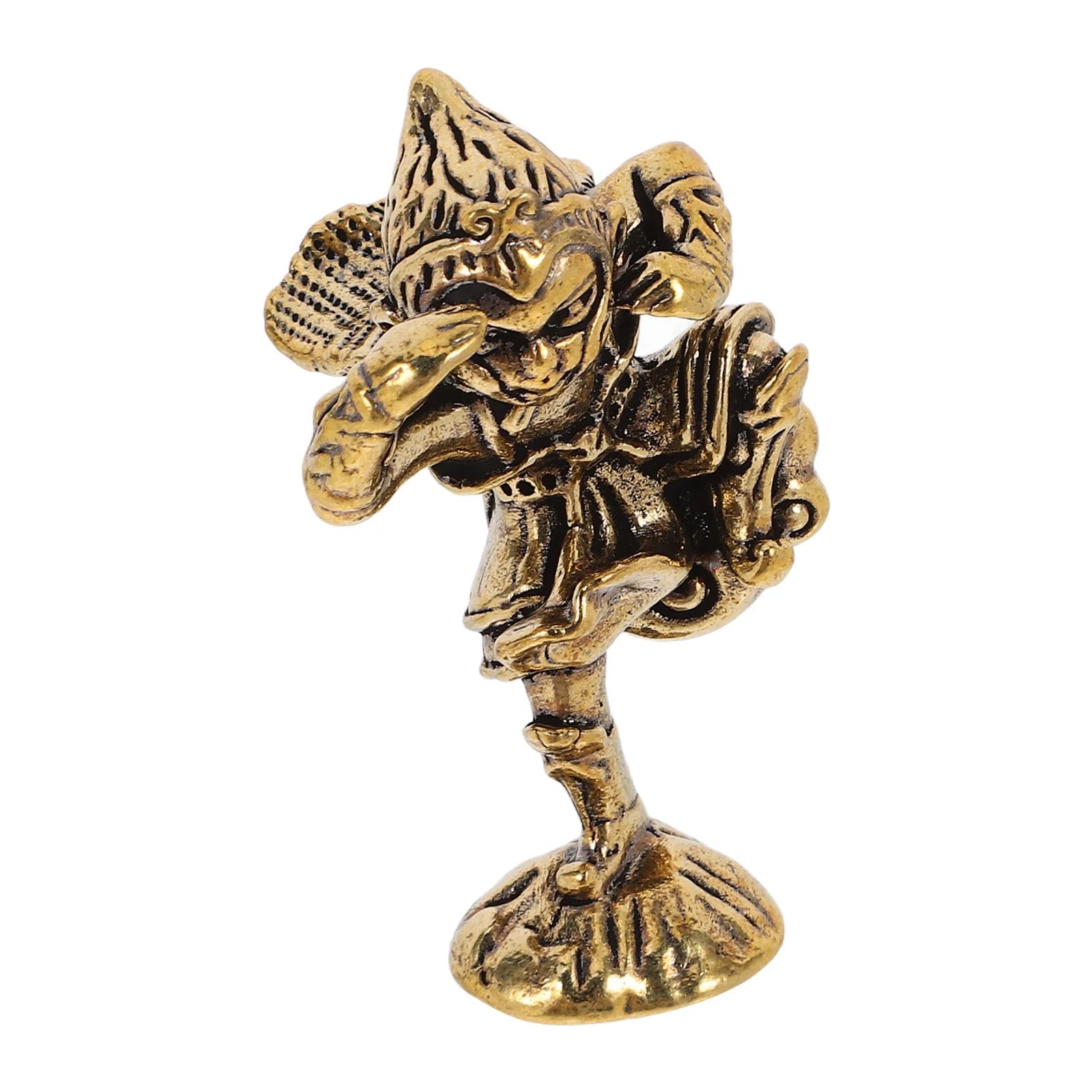 

Sun Wukong Copper Statue Material Versatile Size Ideal for Collectors Home Office Decor Monkey Desktop Ornament