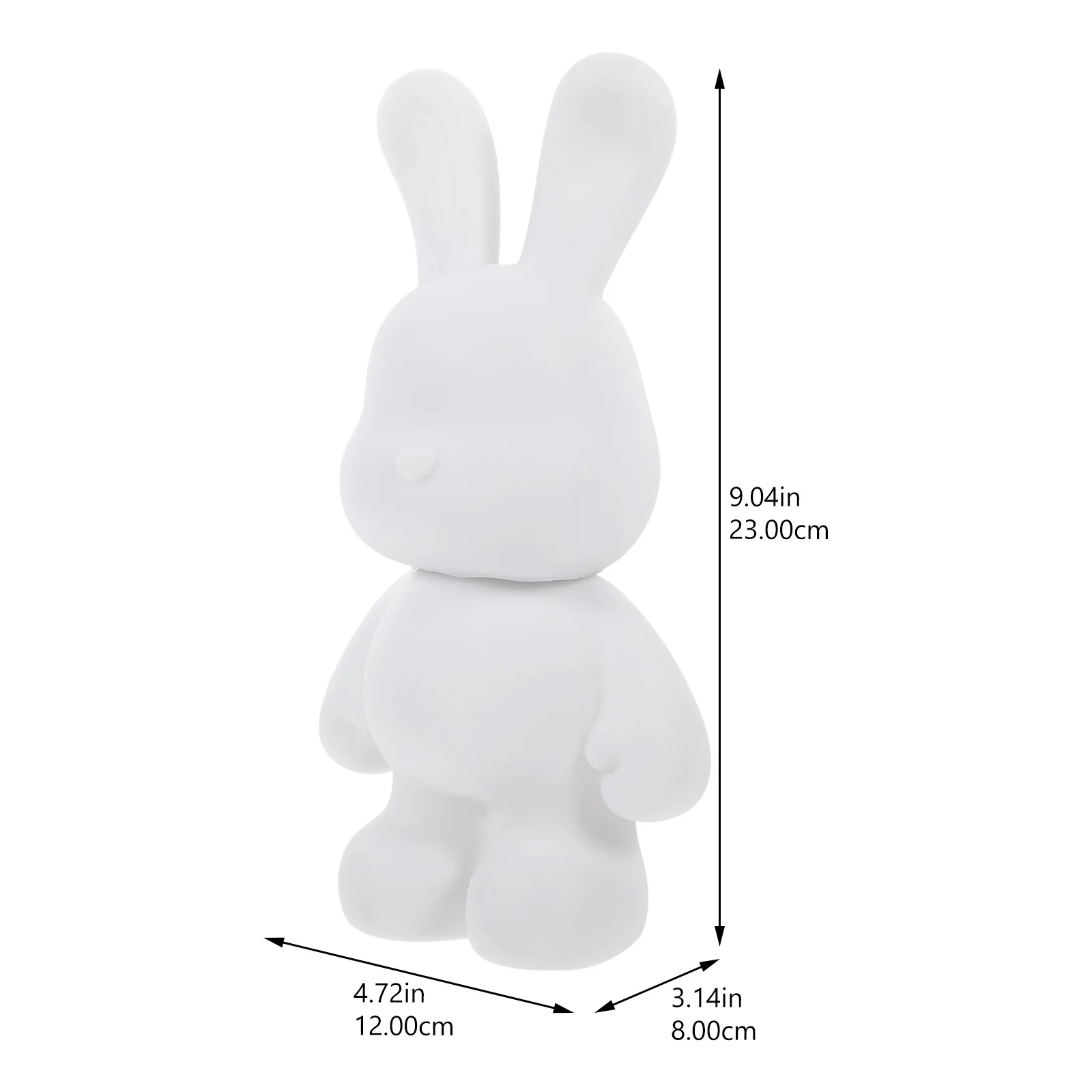 2 قطعة بنك الأرنب الخنزير غير المكتمل الأبيض DIY بها بنفسك عملة البنك خفيفة الوزن للأطفال اللوحة التعليمية هدية تخزين حامل