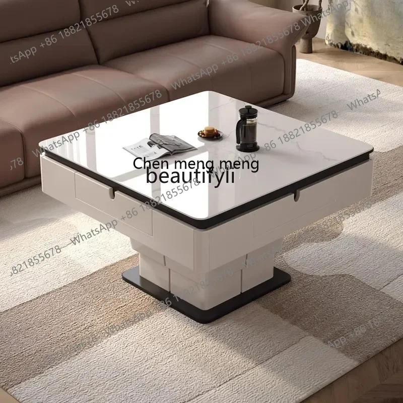cc182American Tea Table All Solid Wood Retro Rectangular Four Drawers Living Room Coffee Table TV Cabinet Unit