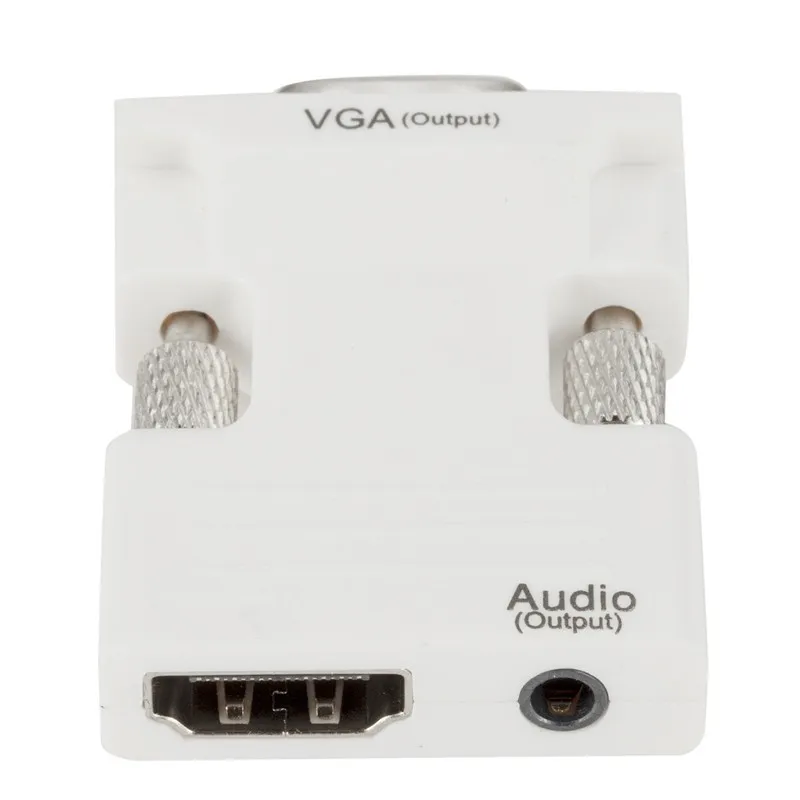 HDMI-compatible to VGA Converter Adapter 1080P VGA Adapter 3.5MM Audio Jack For PC Desktop Laptop to HDTV Projector Video Audio