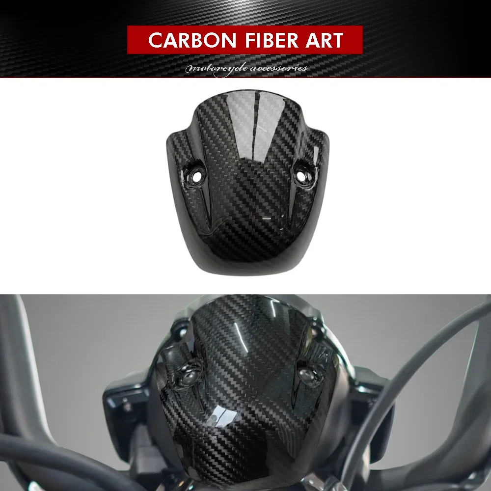 Motorcycle Carbon Fiber Dashboard Windshield Trim for Kawasaki Vulcan S 650 (2015-2026)