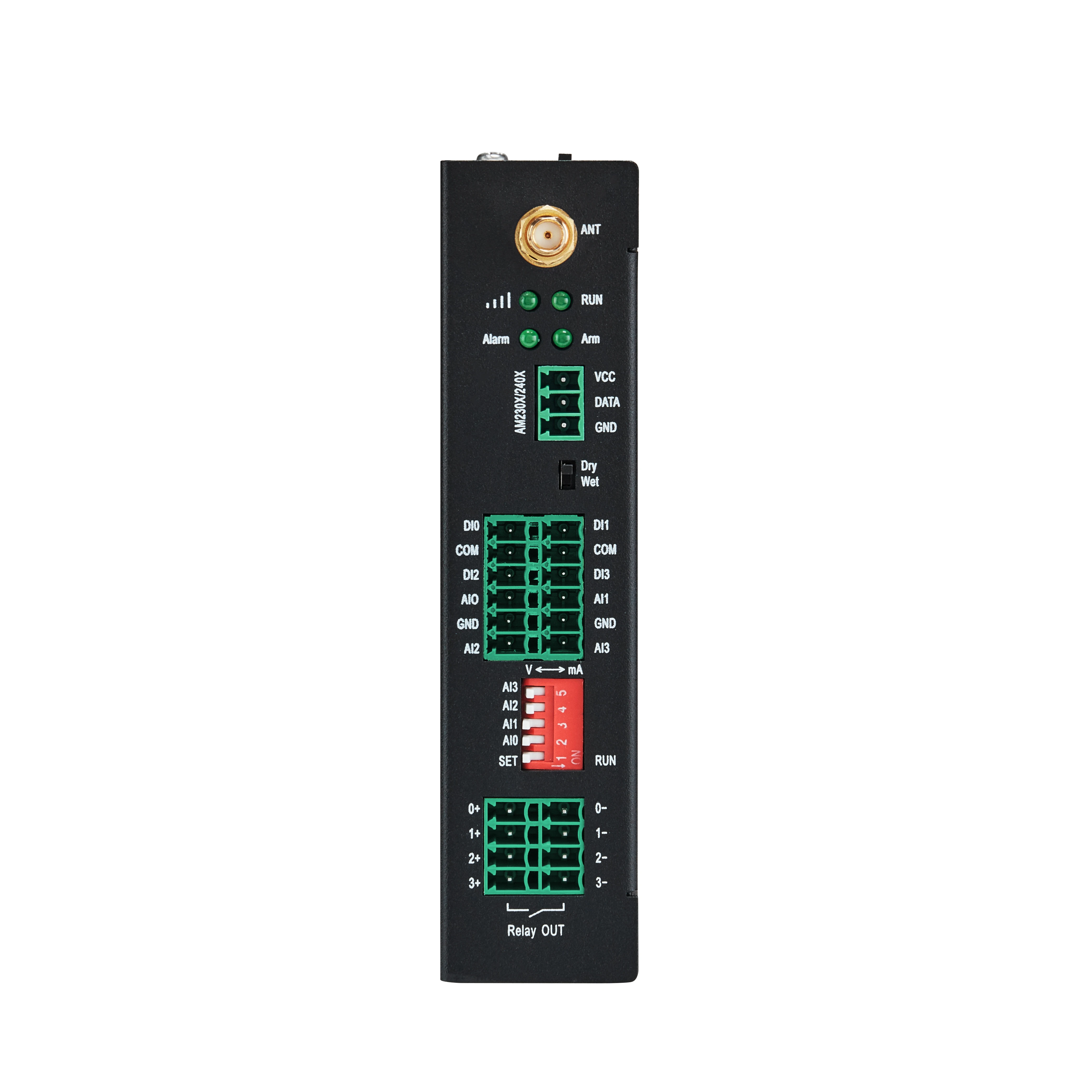 S270 GSM SMS 3G 4G LTE Industrial RTU GPRS RTU Modbus Gateway 2AIN+DIN+Relay Output Supports Modbus RTU over TCP