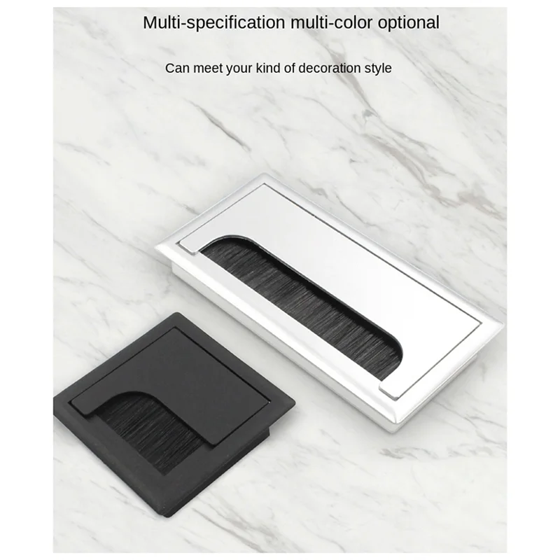 

New Office Desk Threading Box Computer Table Wire Hole Cover Threading Hole Square Brush Cover Plate