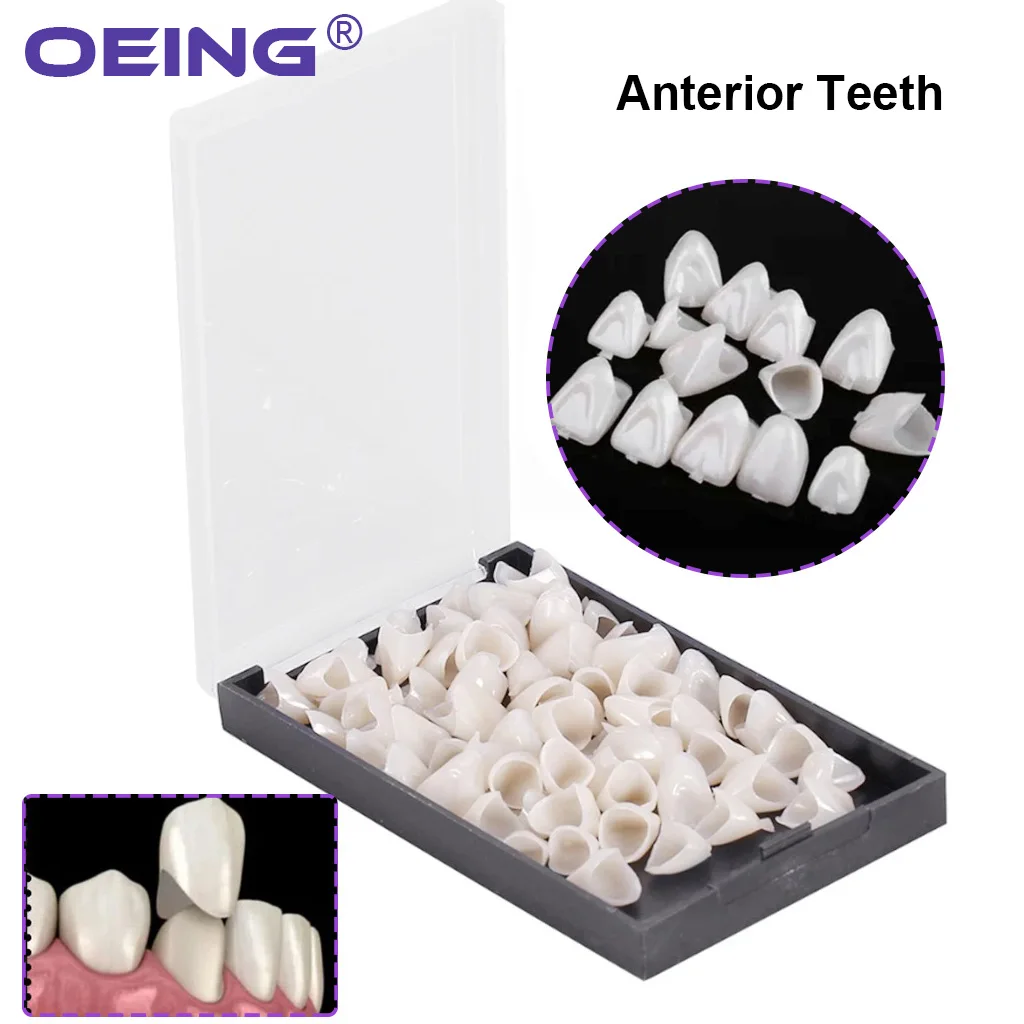 OEING 1 Box Dental Crowns Resin Porcelain Temporary Teeth Crown Oral Teeth Whitening Anterior Posterior Crown Dental materials