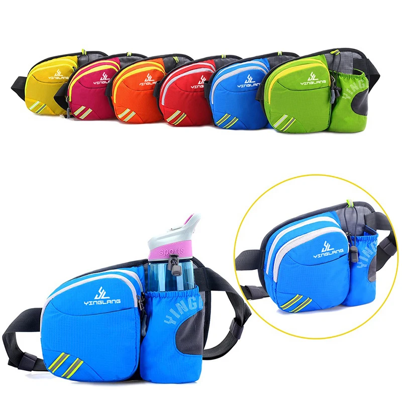 Running Fanny pack Outdoor Sports Kettle Waist Bag Multi-functional Cycling Mountaineering Bag Marathon Sports Equipment