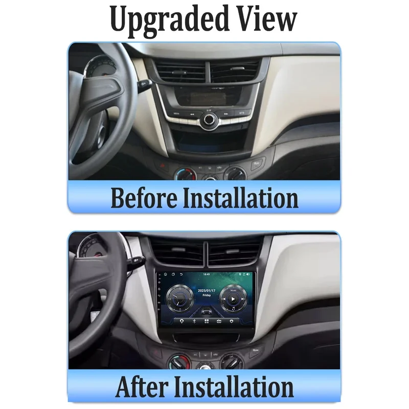 راديو السيارة مشغل وسائط متعددة لشروليه شراع أفيو 2015 2016 2017 2018 2019 2020 2022 أندرويد 15 Carplay BT