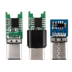 Fast Charge PD/QC Decoy Board 9V 12V 15V 20V PD Decoy Module PD 2 3.0 DC Trigger Cable USB Type-C Male Plug QC4 Charge Connector