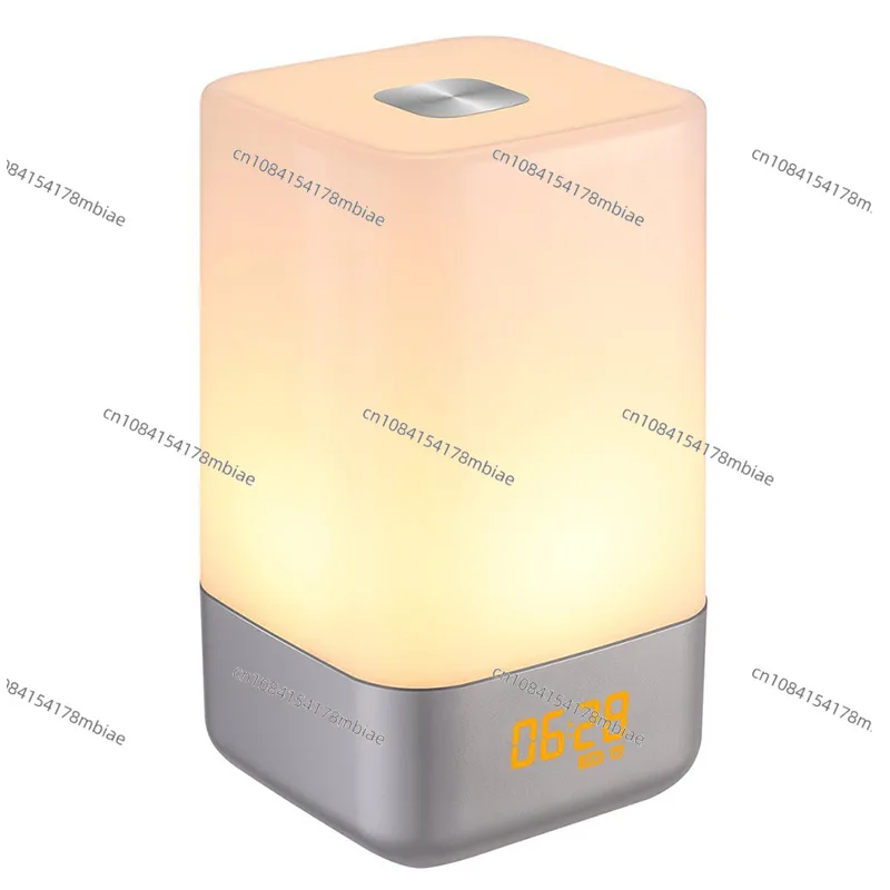 New Multi-functional Electronic Alarm Clock LED Nightlight Bedside, Colorful Natural Wake-up Lights