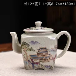 Vintage Teapot Ceramic Dragon Tea Kettles Home Office Kungfu Teaware Cups Set Chinese Tea Infuser Handmade Teacups